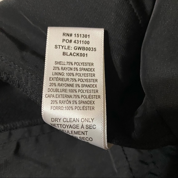 NEW Good American Executive Flared Leg With Side Slit Hem Black Dress Pants NWT - Picture 12 of 15